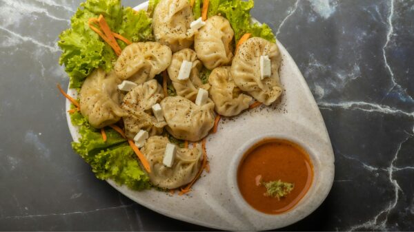 Cheesy Chicken Momo